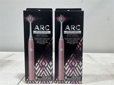 2 NEW ARC SONIC POWER TOOTHBRUSHES