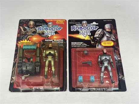 MIB - 2 ROBOCOP & THE ULTRA POLICE ACTION FIGURES - NEVER OPENED 88/89’