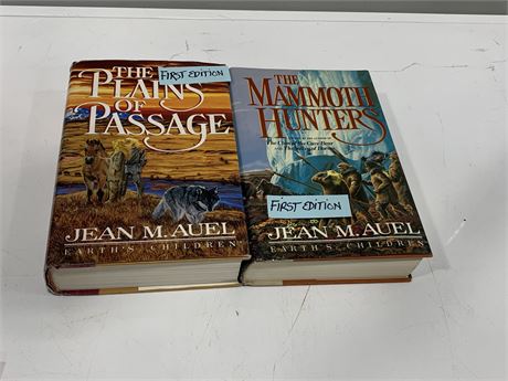 2 FIRST EDITION JEAN M.AUEL BOOKS