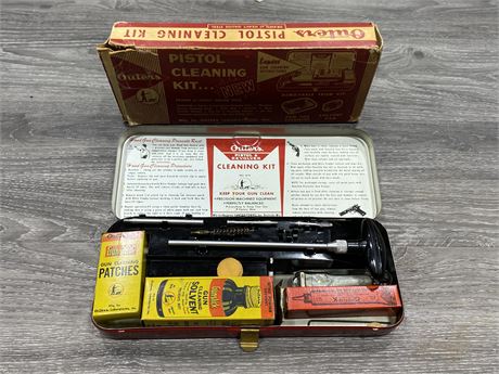 1950’S VINTAGE PISTOL GUN CLEANING KIT