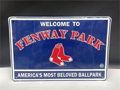 18”x12” WELCOME TO FENWAY PARK METAL SIGN