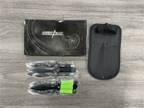 NEW 6PC PERFECT POINT THROWING KNIFE SET