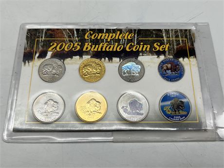 COMPLETE 2005 BUFFALO COIN SET