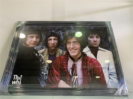 (LARGE)THE WHO BAND PHOTO IN FRAME