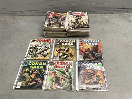 APPRX 65 MISC CONAN COMIC MAGS