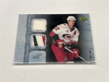 2007/08 ERIC STAAL UD ICE PATCH / JERSEY CARD #9/10