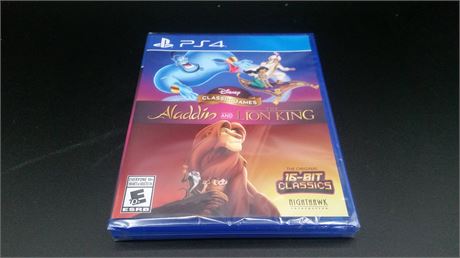 NEW - ALADDIN AND LION KING - PS4