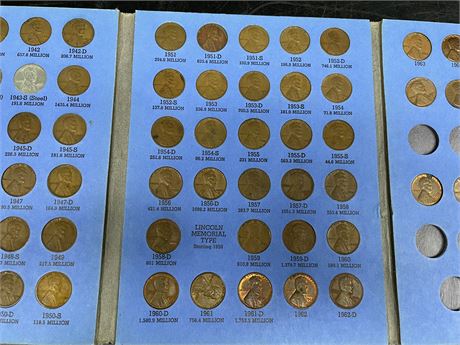 LINCOLN HEAD CENT COLLECTION (NOT COMPLETE)