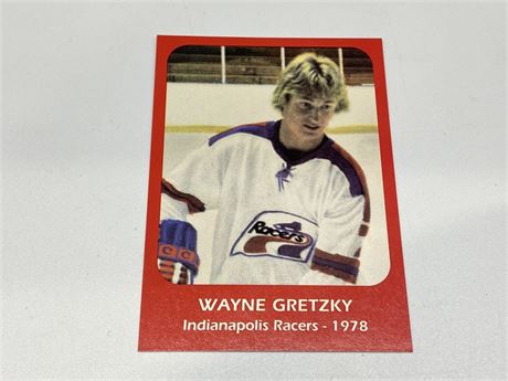 ROOKIE GRETZKY INDIANAPOLIS RACERS CARD