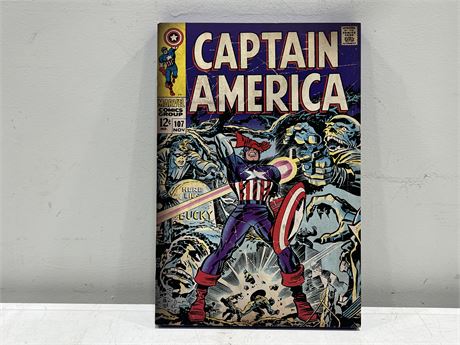 CAPTAIN AMERICA WOOD POSTER (11.5”x17”)
