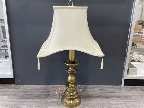 VINTAGE BRASS STIFFEL LAMP (34” TALL)