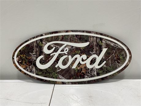 FORS CAMOUFLAGE METAL SIGN (20” wide)