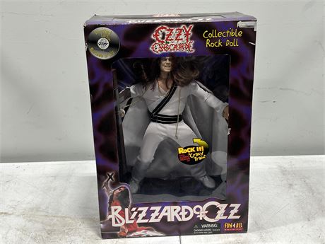 LIMITED EDITION OZZY OSBOURNE COLLECTIBLE ROCK DOLL IN BOX (20”)