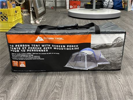 (NEW) OZARK TRAIL 10 PERSON TENT WITH SCREEN PORCH