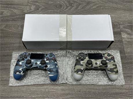 2 NEW 3RD PARTY CAMO PS4 CONTROLLERS