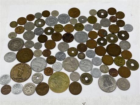 LARGE LOT OF WORLD COINS