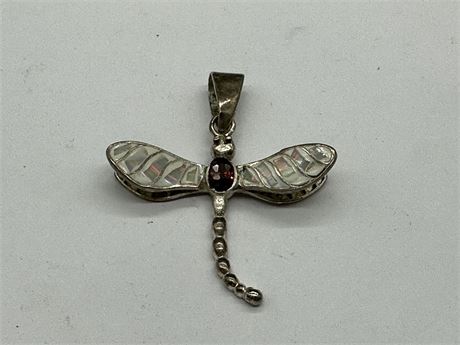 925 STERLING DRAGONFLY PENDANT (2”)