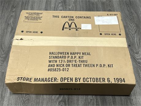 RARE MCDONALDS HALLOWEEN HAPPY MEAL STORE DISPLAY IN BOX (Sealed)