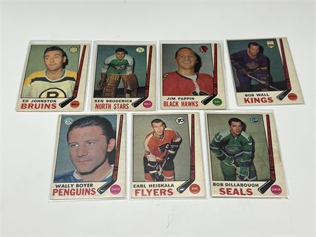 (7) 1960s NHL CARDS