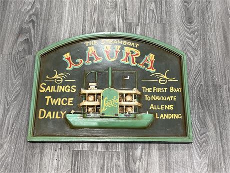 THE STEAMBOAT LAURA (UNITED FORCE PRODUCTS) 22X16”