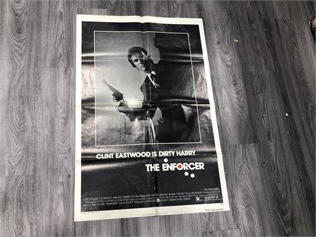 1976 CLINT EASTWOOD THE ENFORCER POSTER 26X50”