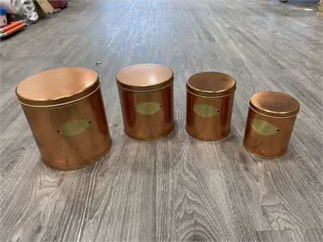 4 PIECE CANISTER SET