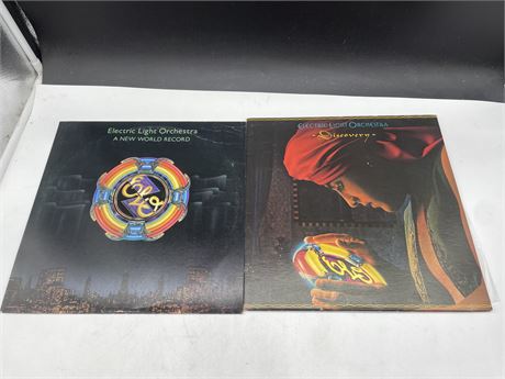 2 ELECTRIC LIGHT ORCHESTRA RECORDS - EXCELLENT (E)