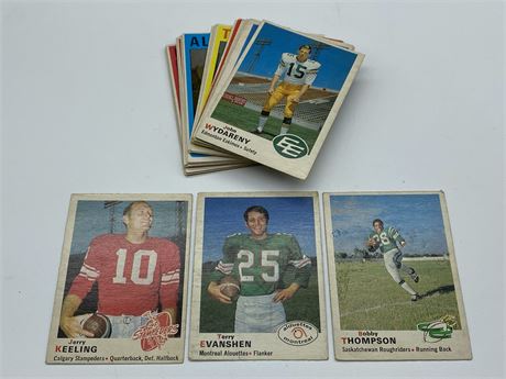 36 VINTAGE CFL CARDS (1970-1972)
