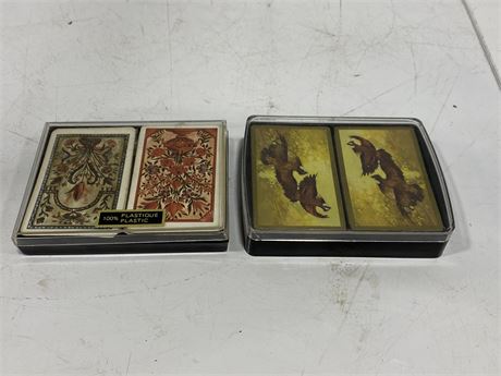 4 DECKS OF VINTAGE PLAYING CARDS