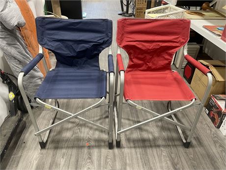 2 FOLDING CAMPING CHAIRS