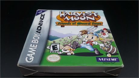 EXCELLENT CONDITION - CIB - HARVEST MOON FRIENDS OF MINERAL TOWN - GBA