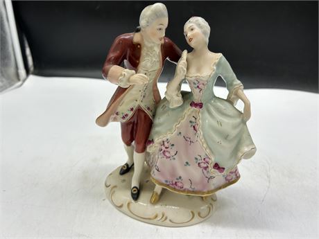 EARLY MADE IN CZECHOSLOVAKIA PORCELAIN FIGURES - 8.5”