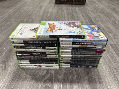 25 ASSORTED XBOX / XBOX 360 GAMES