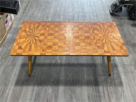 MCM INLAID CHESS & GAMES TABLES (40” wide)