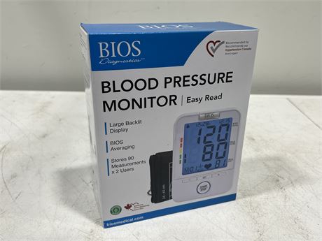 (NEW) BIOS BLOOD PRESSURE MONITOR