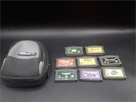 COLLECTION OF GAMEBOY ADVANCE GAMES & CASE