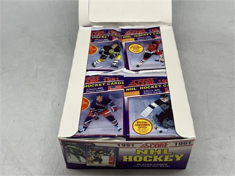 36 UNOPENED 1991 SCORE NHL PACKS