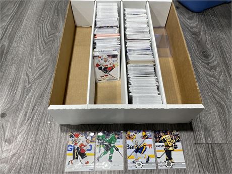 HALF BOX OF NEW AGE UPPERDECK NHL CARDS