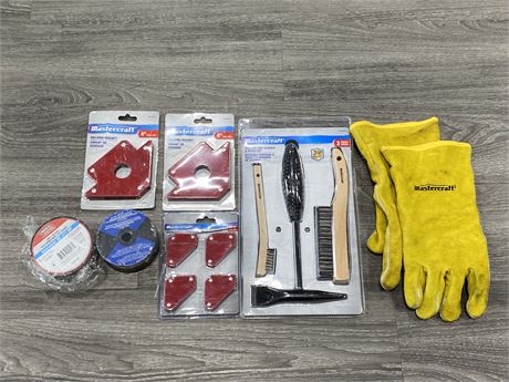 MASTERCRAFT WELDING GLOVES, TOOLS, WIRE & MAGNETS
