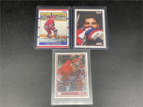 3 LINDROS ROOKIES