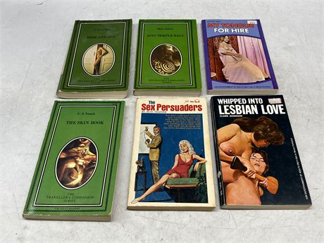 6 VINTAGE SEX BOOKS