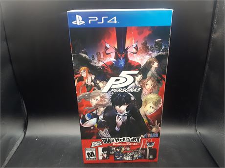 PERSONA 5 COLLECTORS EDITION - MINT CONDITION - PS4