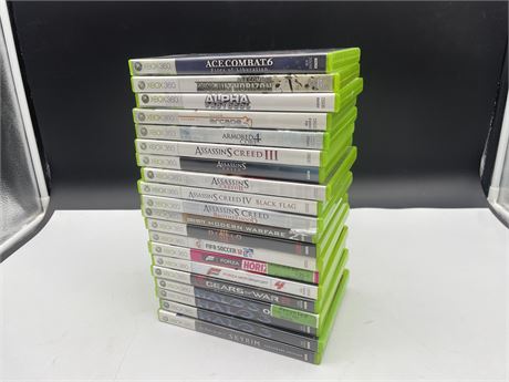 20 ASSORTED XBOX 360 GAMES