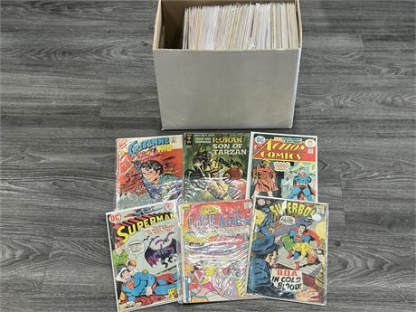 SHORTBOX OF VINTAGE COMICS - 1960/70s ONLY - BAGGED & BOARDED