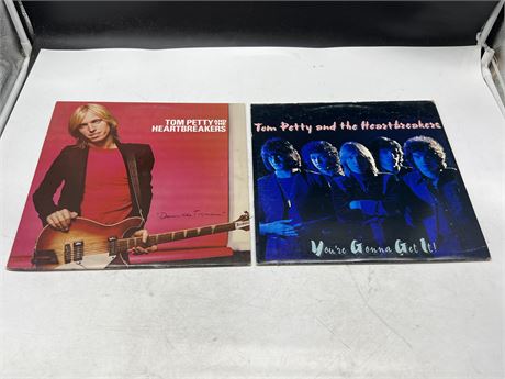 2 TOM PETTY & THE HEARTBREAKERS RECORDS - VG+