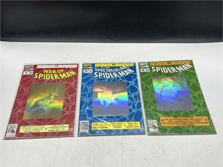 3 WEB OF SPIDER-MAN GIANT SIZE COMICS