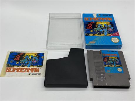BOMBERMAN - NES COMPLETE W/BOX & MANUAL - EXCELLENT CONDITION