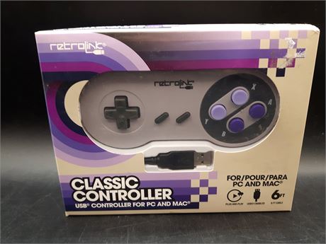 SEALED - SNES STYLE USB CONTROLLER (FOR PC / MAC)