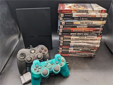 PLAYSTATION 2 CONSOLE WITH GAMES - VERY GOOD CONDITION