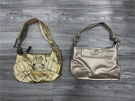 2 GOLD PURSES/GUESS & CNKW